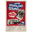 Rolling Stones music concert poster. Performance in Dayton Ohio USA 1964 .