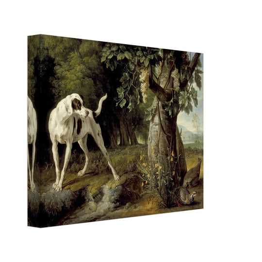 Landscape with a Dog and Partridges painting by Alexandre François Desportes 1719