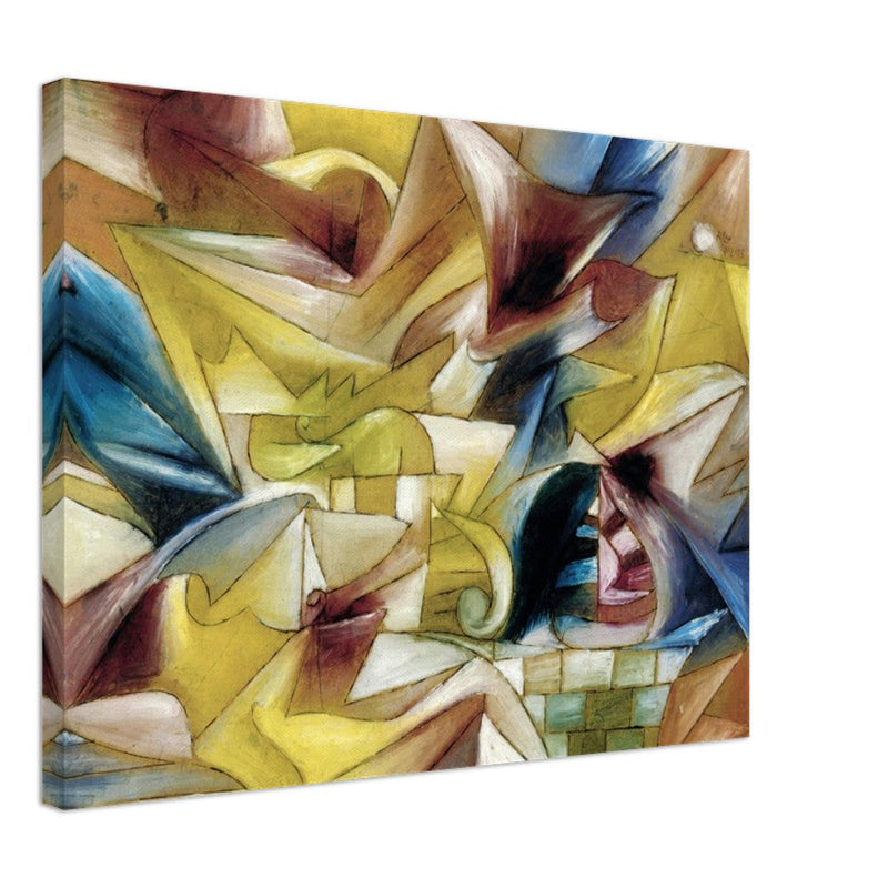 Paul Klee Tropical garden abstract painting.