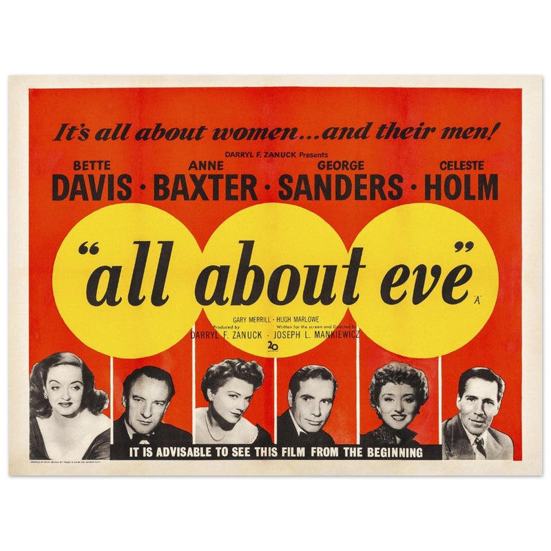 All about Eve movie poster.