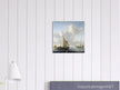 Willem van de Velde Ships before the coast. Marine landscape painting.