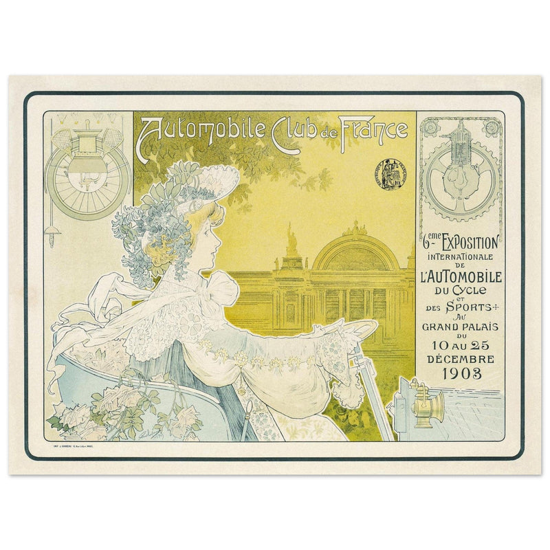 Automobile Club de France vintage adverting   by Privat Livemont.  Historic posters