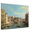 Grand Canal in Venice Italy. Antique painting by Canaletto 1738.