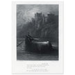 Gustave Dore illustration .The Body of Elaine on its way to King Arthur's Palace. Idylls of the King by Alfred Tennyson.