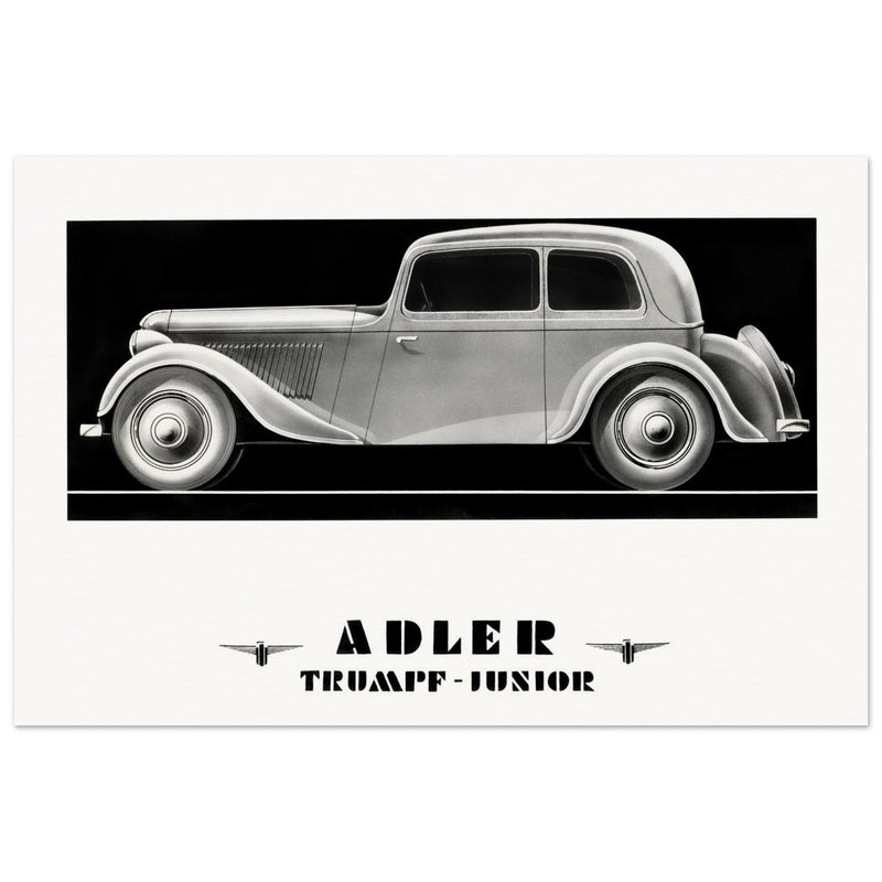 Adler Trumpf Junior Cabrio limousine car vintage print reproduction.