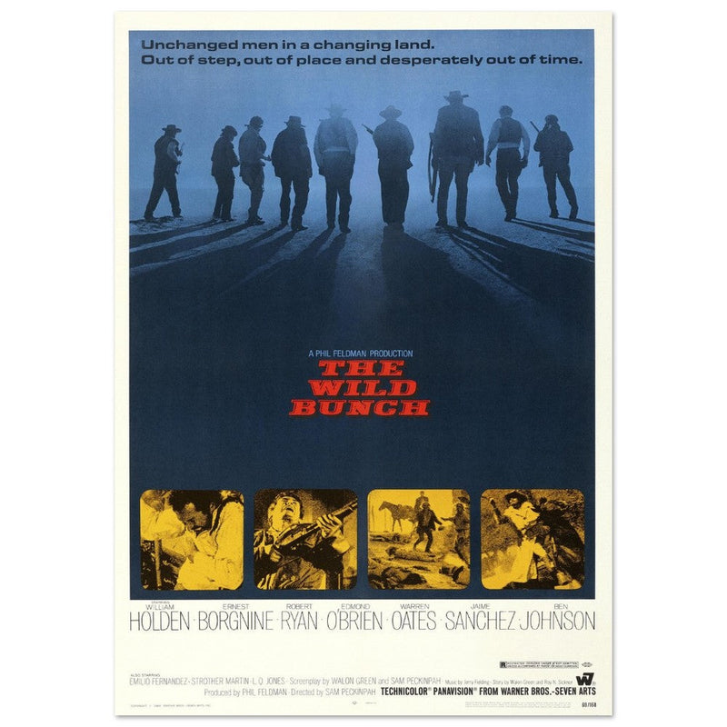 The Wild Bunch by Sam Peckinpah movie poster.