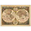 1596 World map by Arnold and Hendrik Van Langren. Orbis Terrae Compendiosa map fine art map is a marvel of historic cartography