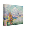 Paul Signac Le Musior (Port d'Antibes) Pierhead painting