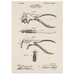Vintage Adjustable Nut Cracker patent by William H. Edwards.