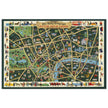 The Daily Telegraph Picture Map of London vintage poster .