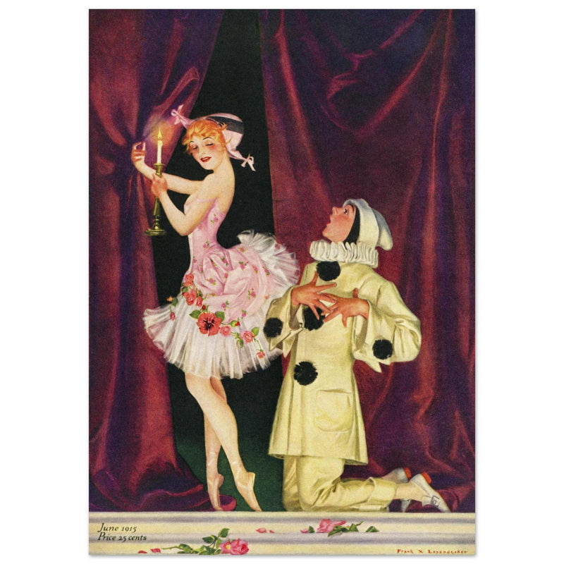 Frank Xavier Leyendecker vintage illustration for famous magazine cover.