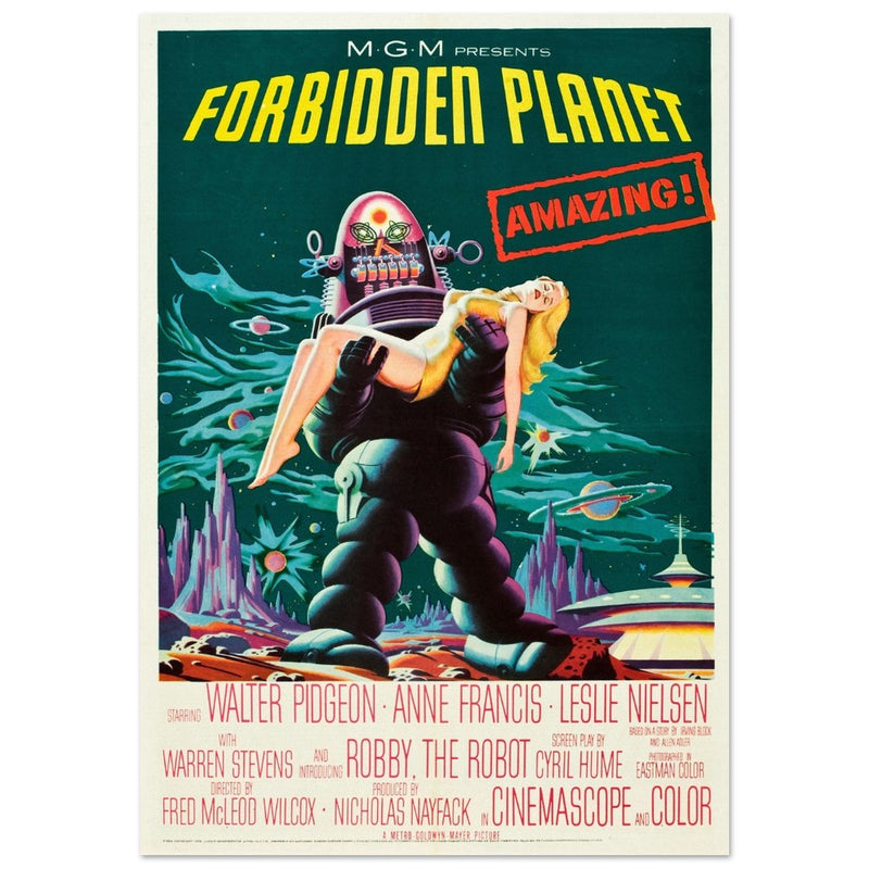 Forbidden Planet movie poster.