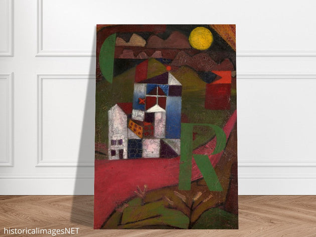 Paul Klee Villa painting.  and redesigned artwork