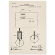 Electric Lighting patent  by Nikola Tesla.