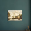 Jacobus Storck Nijenrode Castle on the Vecht near Breukelen. Antique old marine painting.  artwork