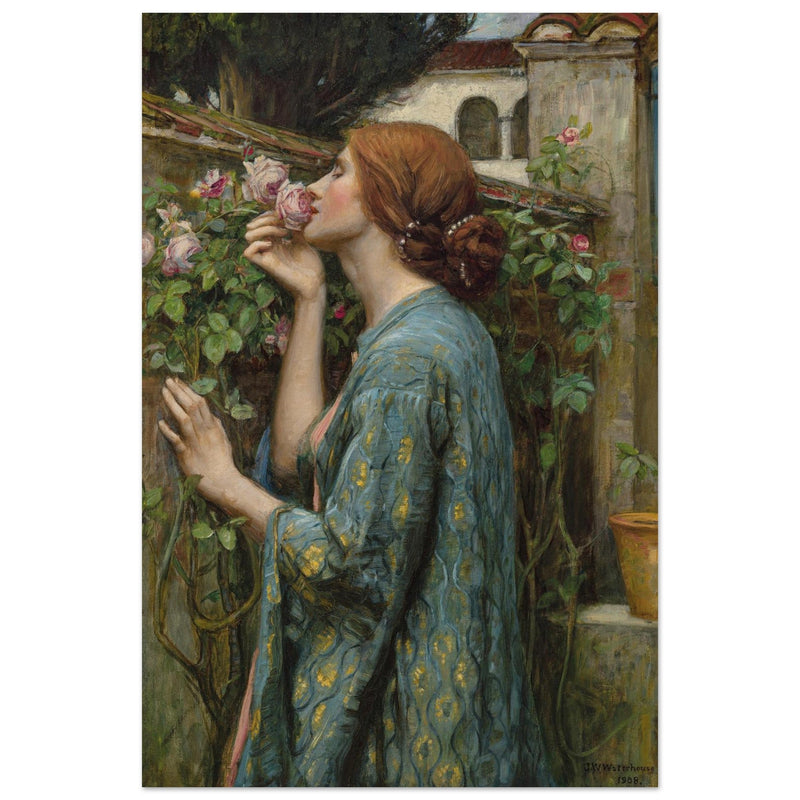 John William Waterhouse painting The Soul of the Rose
