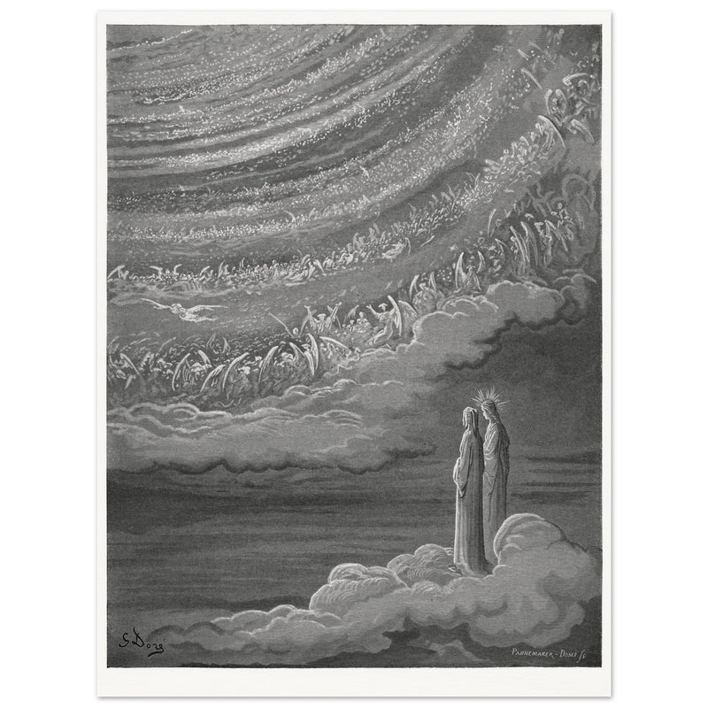 Gustave Dore illustration for The Divine Comedy by Dante Alighieri.  Paradise.