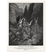 Gustave Dore The Bible engraving print . The Vision of the four chariots illustration .