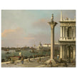 Canaletto antique painting in Venice Italy. Bacino di S. Marco.