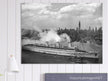 Queen Mary New York Harbor 1945 carrying american troops returning home
