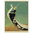 George Wolfe Plank fashion magazine cover of 1918. Woman riding peacock.