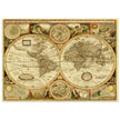 Old World Map of 1651 by John Speed. Vintage Double Hemisphere cartography of the XVII century .