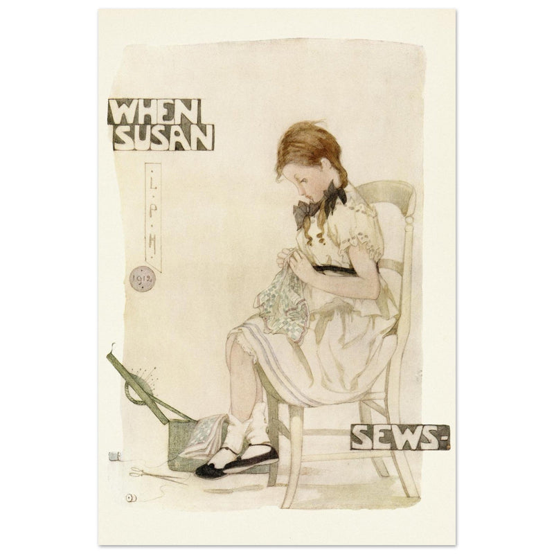 When Susan sews illustration by Lilian Price Hacker