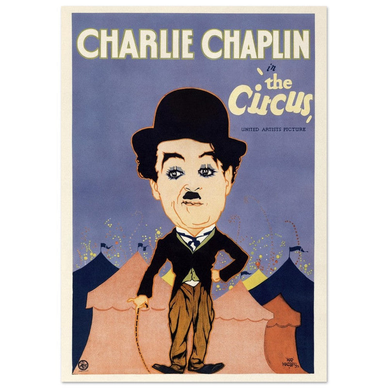 Charlie Chaplin in The Circus movie poster.