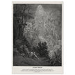 Gustave Dore The Bible engraving print . Jacob's dream.