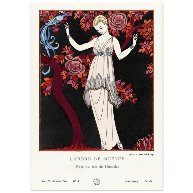 George Barbier The Tree of Knowledge vintage illustration 1914.