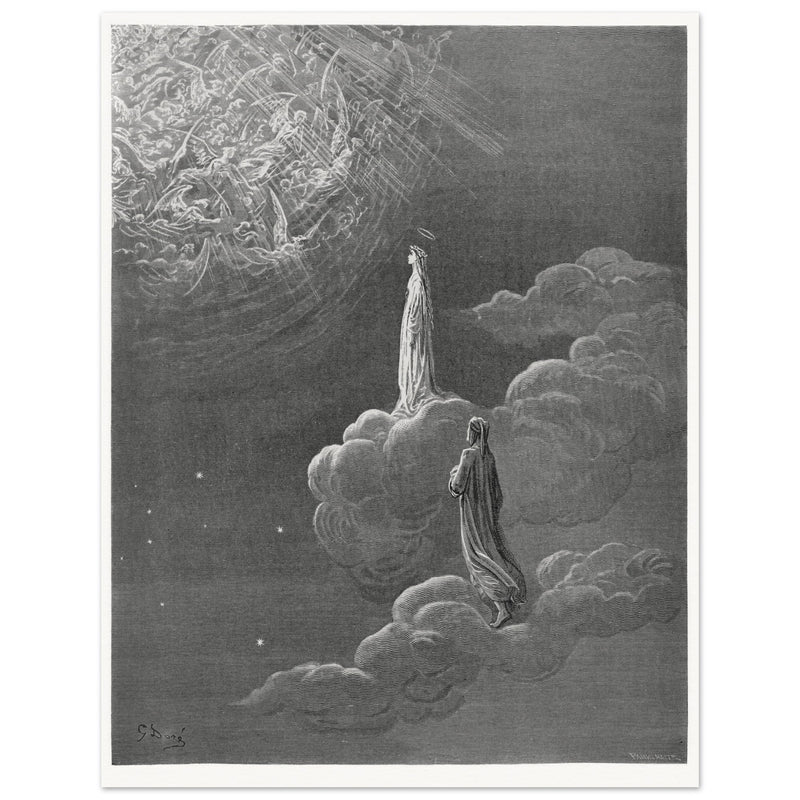 Gustave Dore illustration for The Divine Comedy by Dante Alighieri.  Paradise.