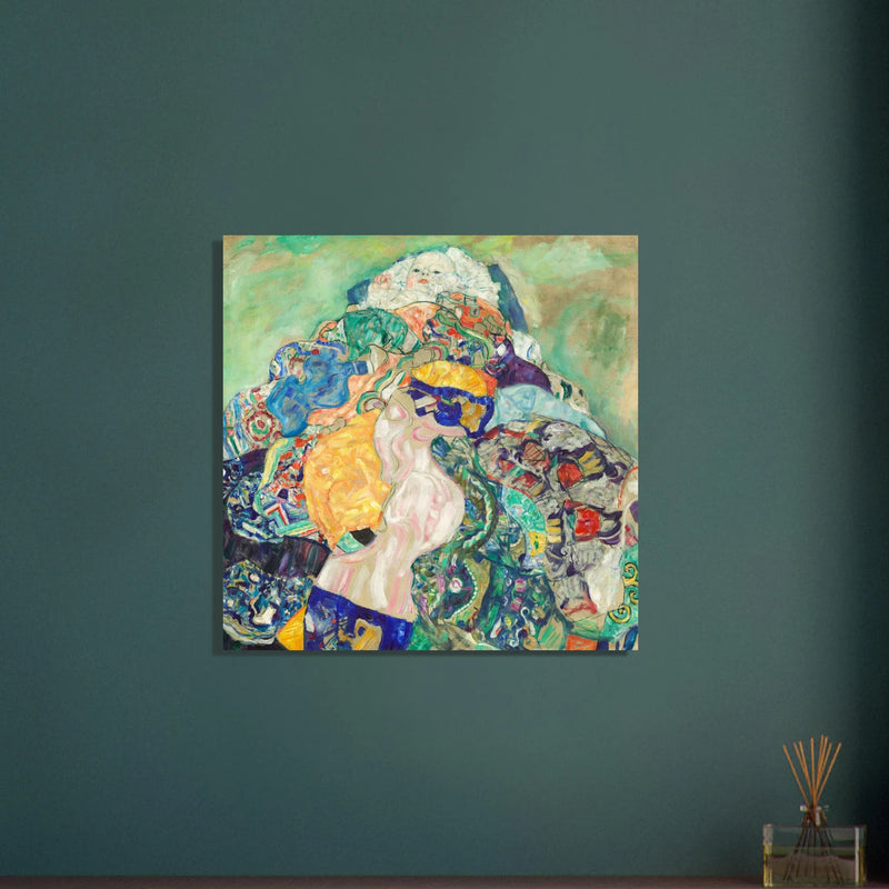 Gustav Klimt Baby cradle painting.