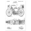Motorcycle old patent by G. W Manson.