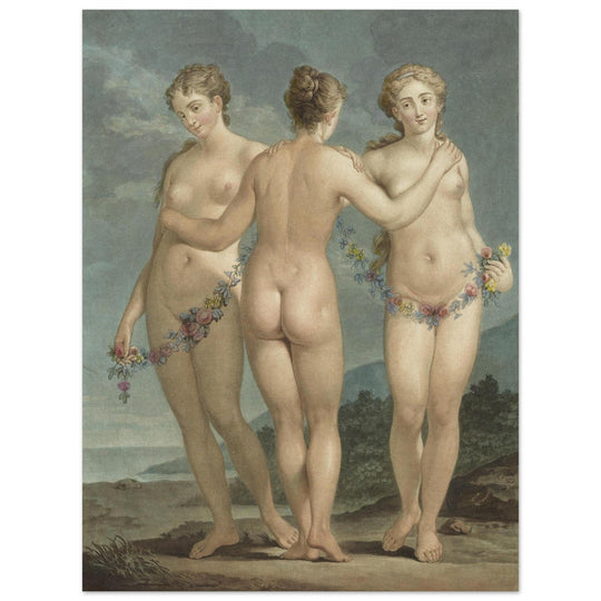 The Three Graces ( Les Trois Graces  ) painting by Jean François Janinet
