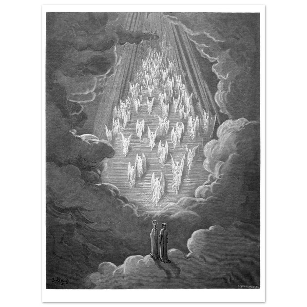 Gustave Dore illustration for The Divine Comedy by Dante Alighieri.  Paradise.