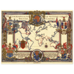 The Commonwealth of Nations or British Empire old poster. Antique vintage print reproduction of 1937