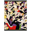 Anne Harriet Fish vintage illustration Dancing couples in ball room for a fashion magazine cover.