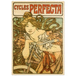 Alphonse Mucha print Cycles Perfecta. Art Nouveau bicycle advertising poster.