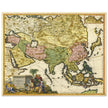 Asia vintage map by Carel Allard XVII century old cartography.