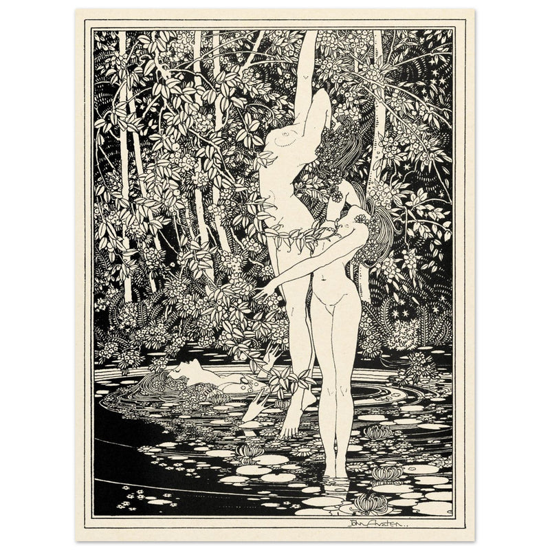 John Austen illustration for Hamlet The death of Ophelia