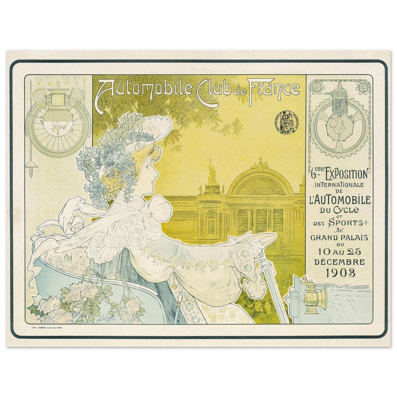 Automobile Club de France vintage adverting   by Privat Livemont.  Historic posters