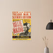 Billie Holiday vintage concert poster reproduction. Printed on Fine Art paper