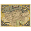 Ancient map of Flandria by Abraham Ortelius 1584. Vintage map  .