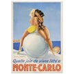 Louis Icart Monte Carlo vintage promotional poster . Historic