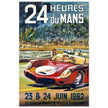 Le Mans 24 hours sports car race vintage print  1962. poster by Belegond.