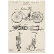 vintage motorcycle patent by G. M Holley.
