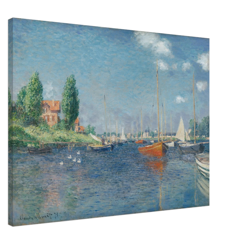 Red Boats Argenteuil by Claude Monet