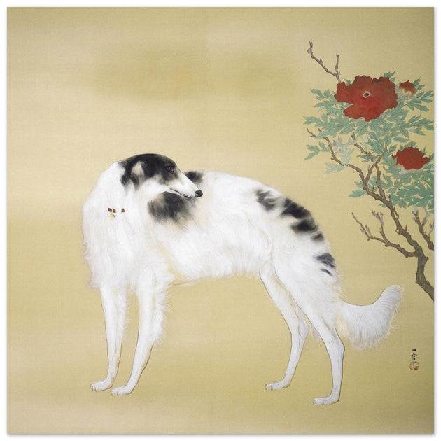 Greyhound dog by Hashimoto Kansetsu