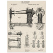 Sewing machine vintage patent 1897 by F. H Richards.