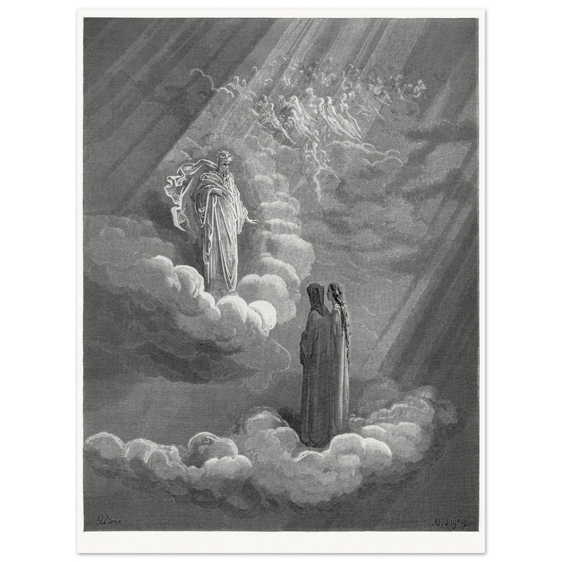 Gustave Dore illustration for the Divine Comedy . Paradise. Cacciaguida.